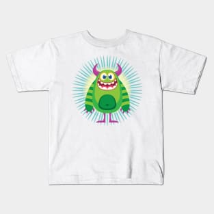 Little Green Monster Kids T-Shirt